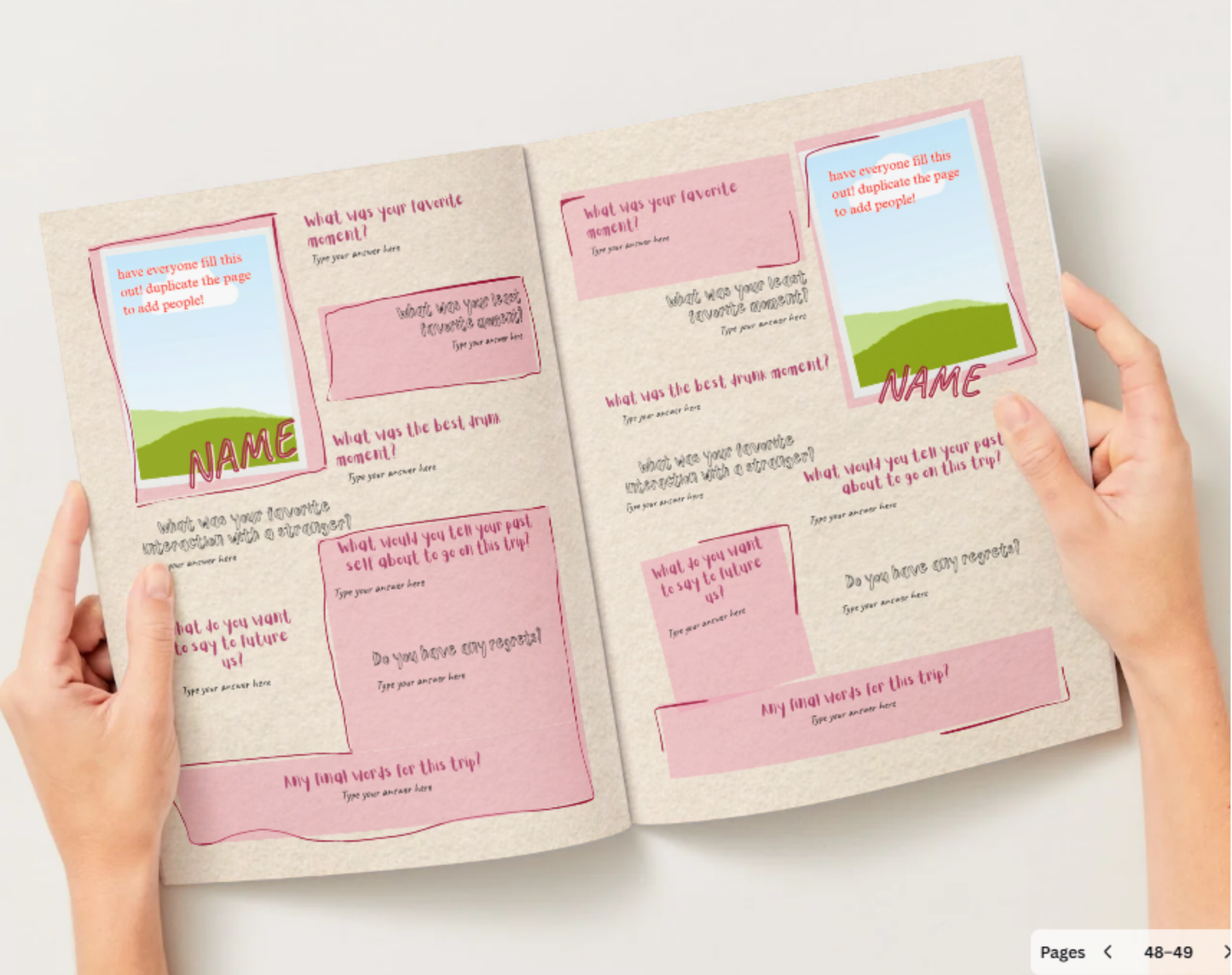 Spring Break Magazine Template
