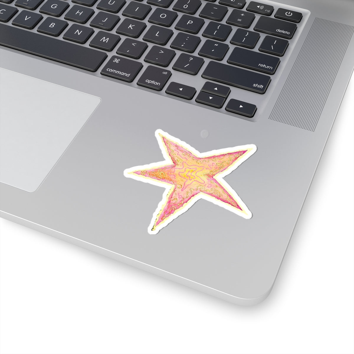 Swirled Star Sticker