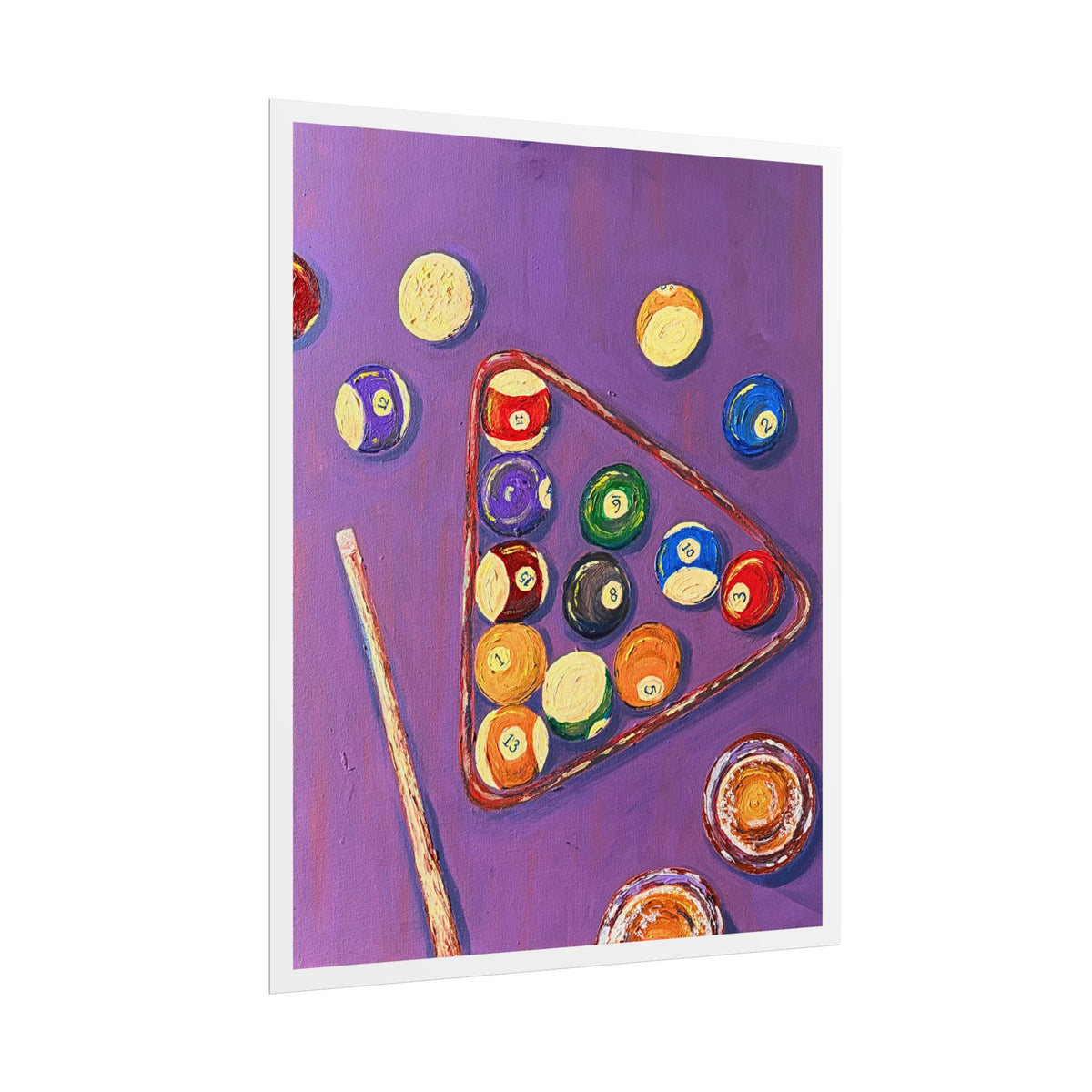 Purple Pool Table - Art Print