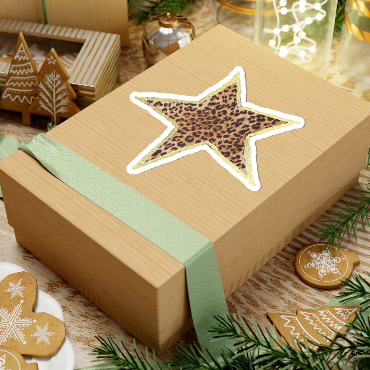 Leopard Star Sticker