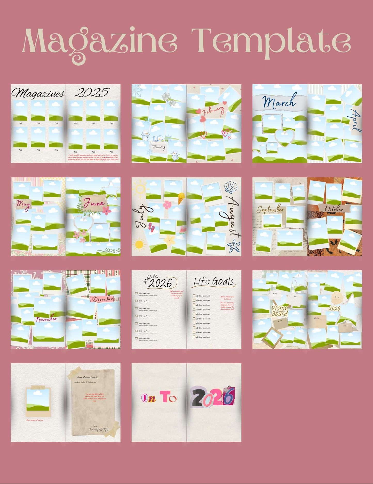 2025 Review Magazine Template