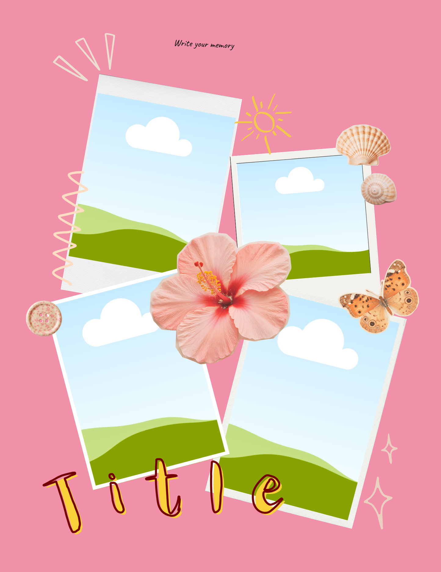 Summer Bucket List Magazine Template
