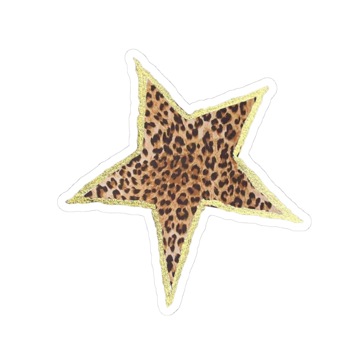 Leopard Star Sticker