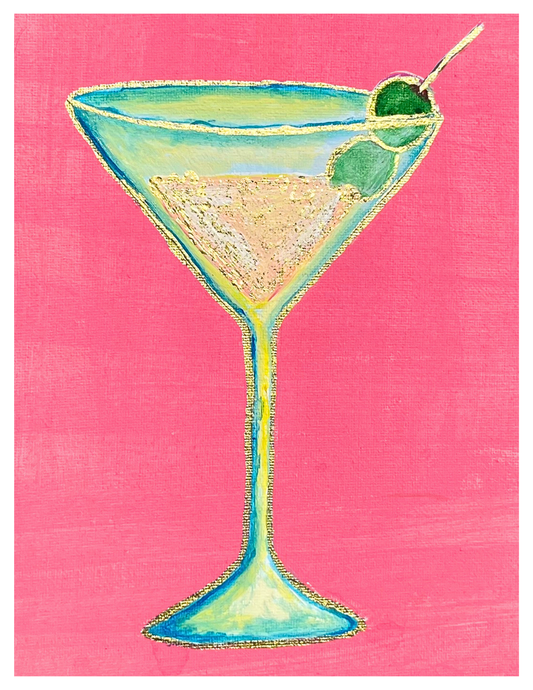 Start of the Night | Martini Art Print
