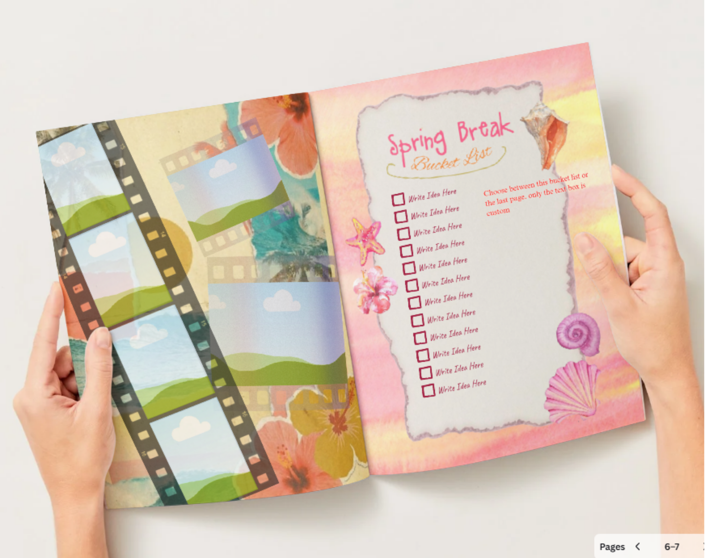 Spring Break Magazine Template