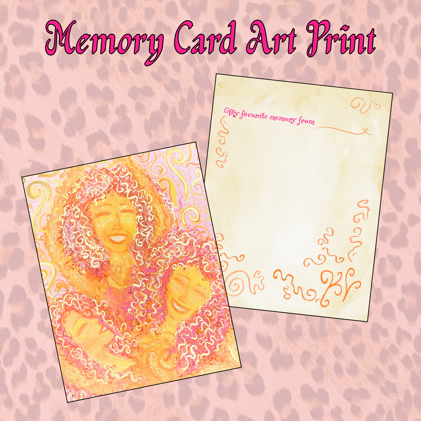 Summer's Fun Memory Card Art Print