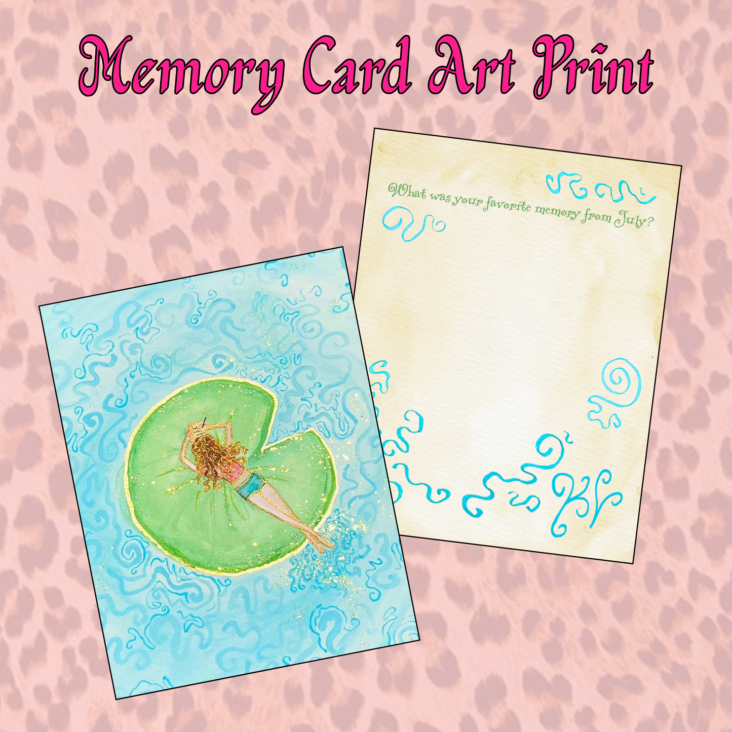 July Memory Card Art Print