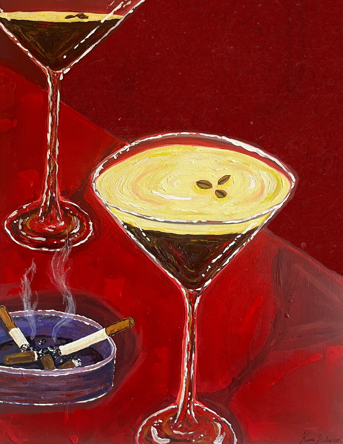 Tini & A Smoke - Art Print