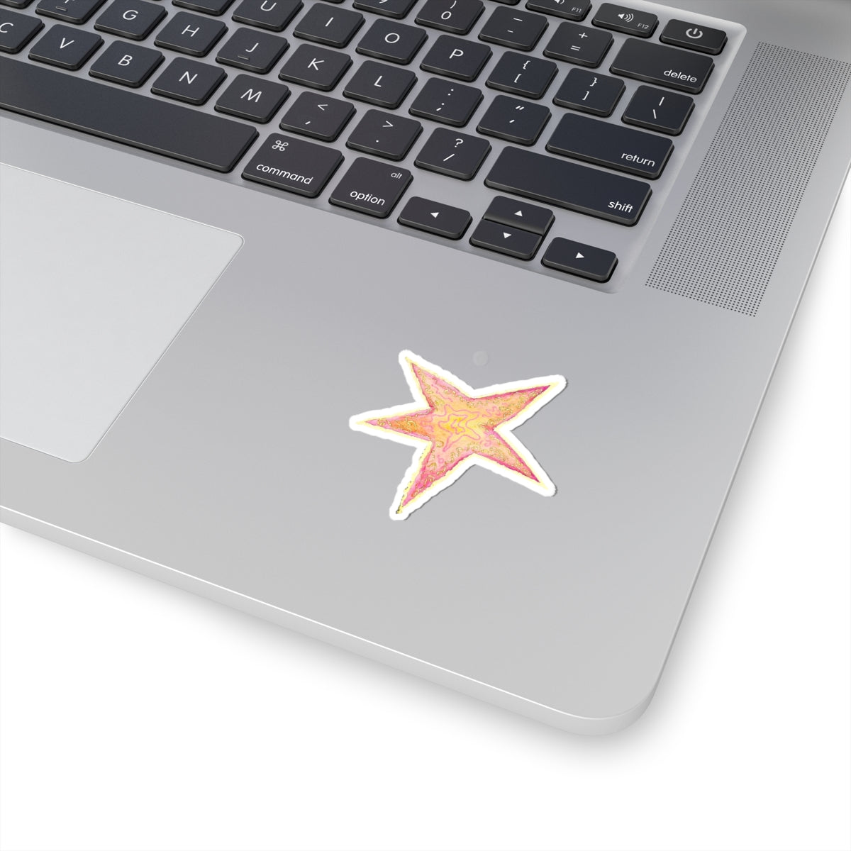 Swirled Star Sticker