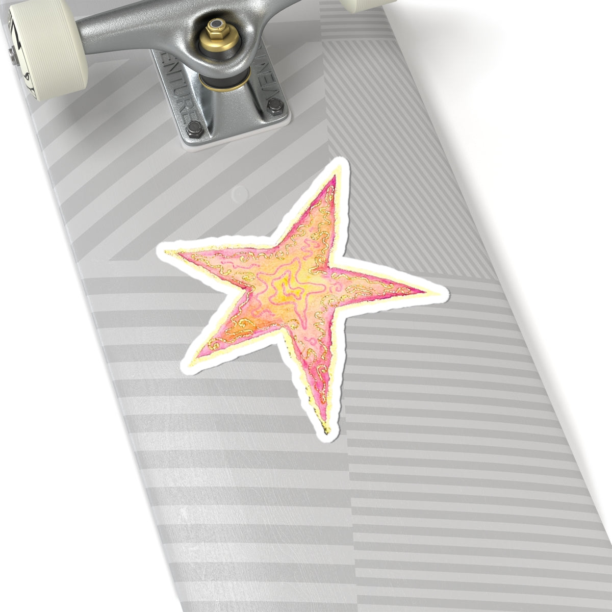 Swirled Star Sticker