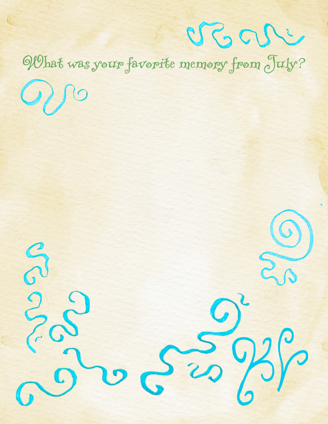 July Memory Card Art Print