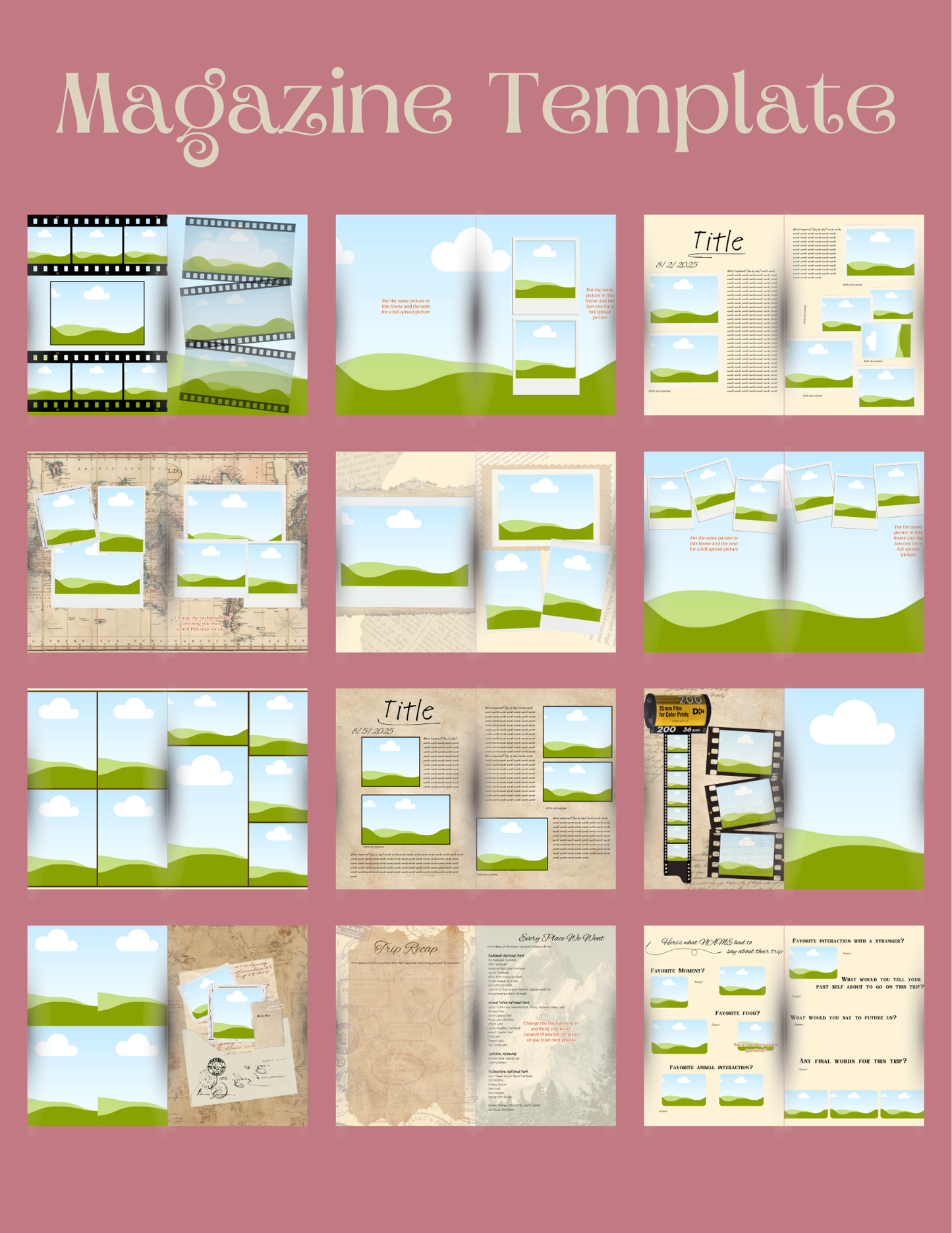 Travel Magazine Template