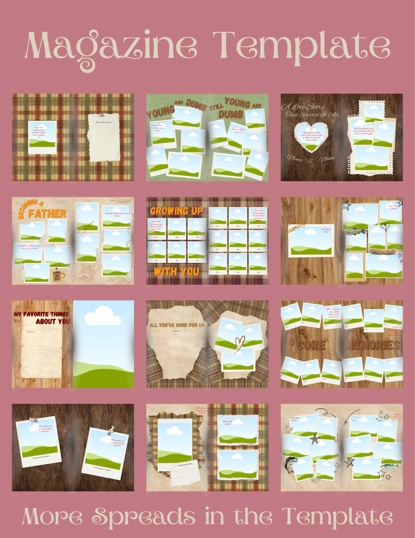 Father Magazine Template