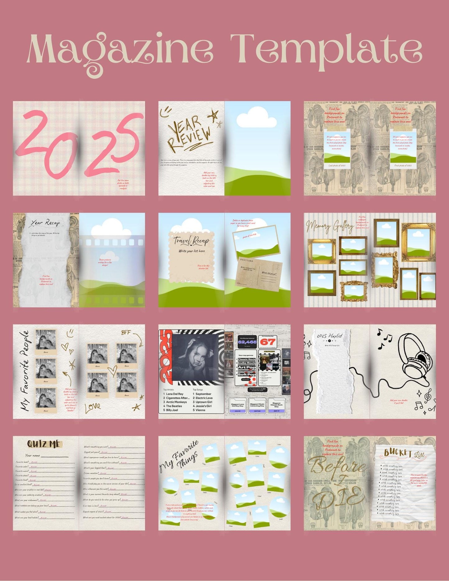 2025 Review Magazine Template